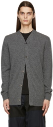 Comme des Garçons Shirt Grey Knit Lambswool Cardigan