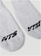 Barcode Socks in Grey
