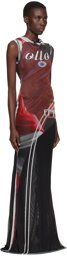 Ottolinger Red Printed Maxi Dress