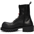 Balenciaga Black Hummer Laceup Boots