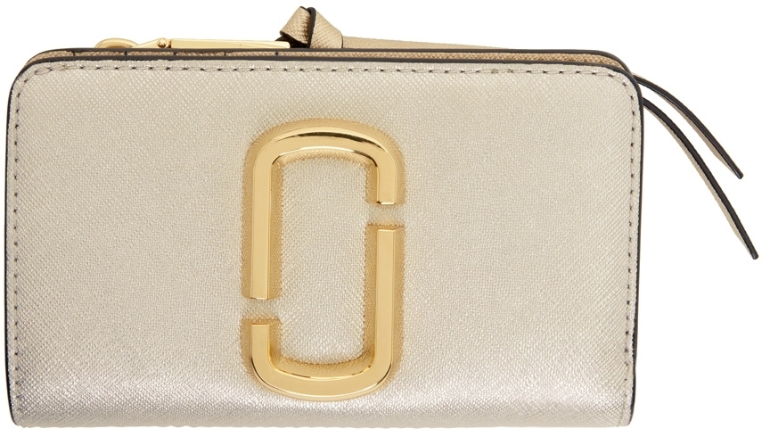 Marc Jacobs Retail Snapshot mini compact wallet platinum multi 