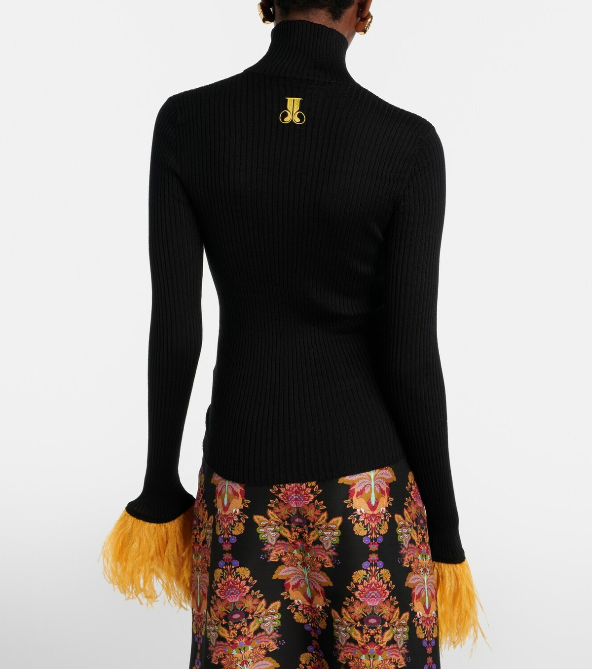 La DoubleJ High Kick cashmere and silk turtleneck sweater