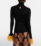 La DoubleJ High Kick cashmere and silk turtleneck sweater