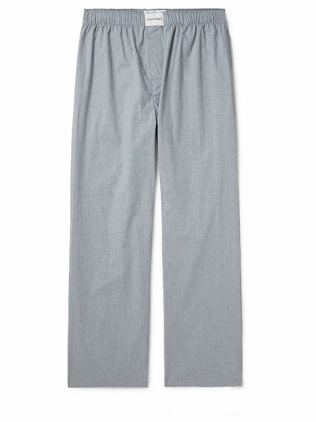 Photo: Calvin Klein Underwear - Stretch-Cotton Chambray Pyjama Trousers - Gray