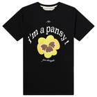 Advisory Board Crystals Men's Pansy T-Shirt in Black