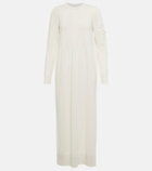 Barrie Embroidered cashmere sweater dress