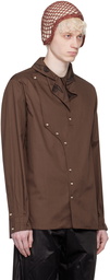 Kiko Kostadinov Brown Nesebur Shirt