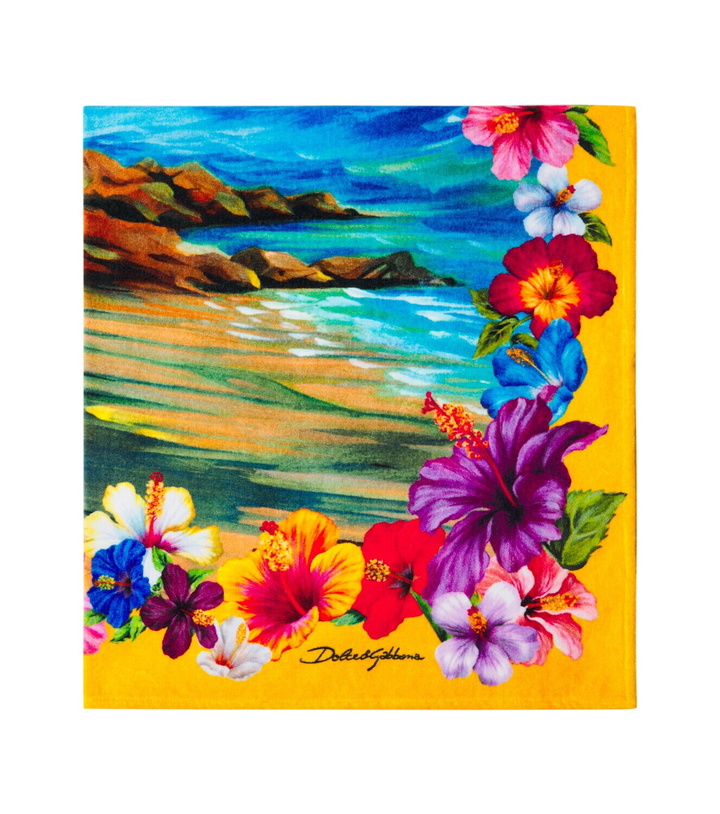 Photo: Dolce&Gabbana Casa Printed cotton terry beach towel