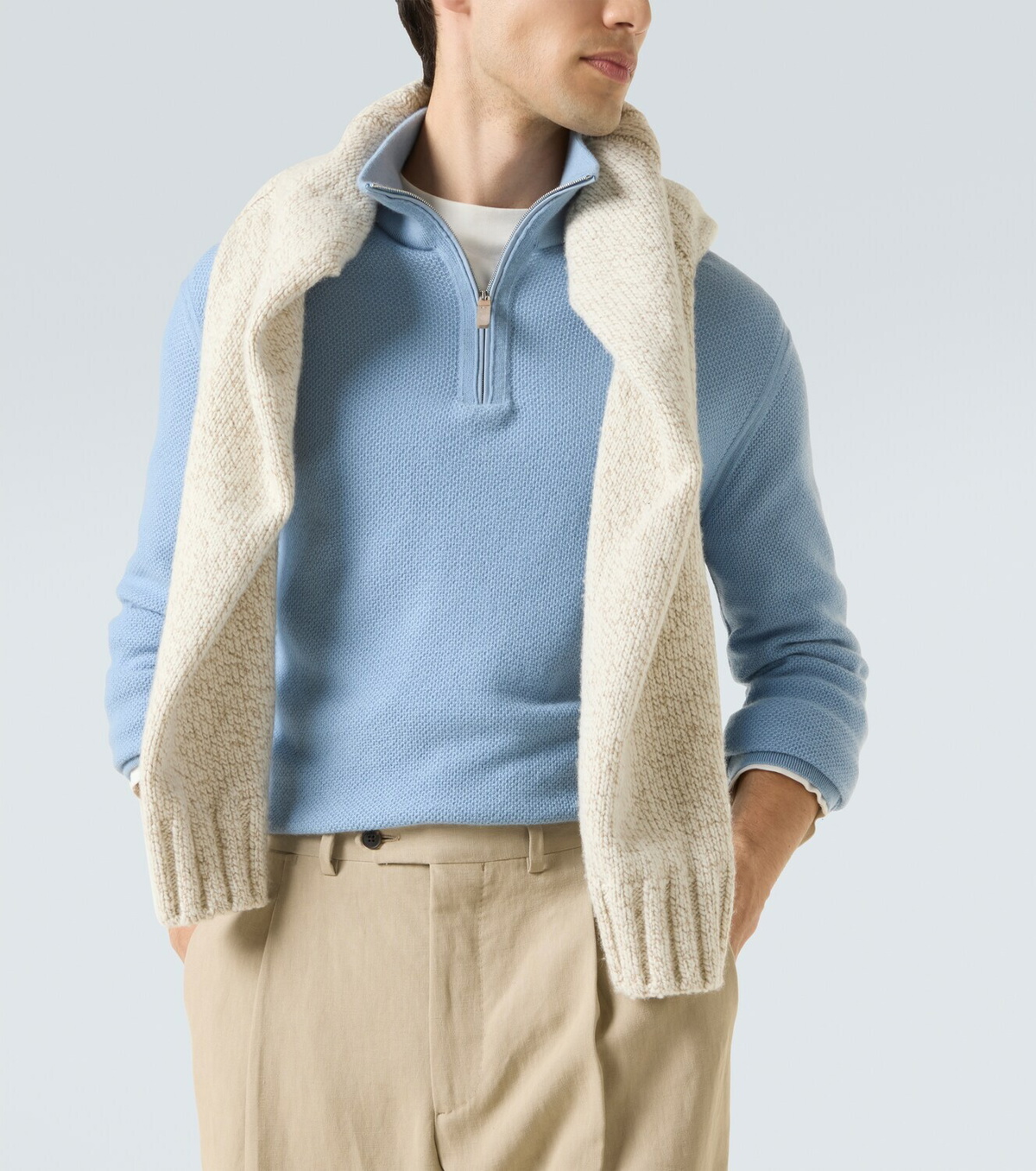 Zegna Cashmere mockneck sweater