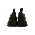 Guidi Black Front Zip Loafers
