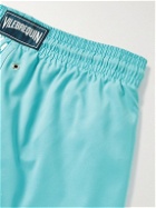 Vilebrequin - Man Slim-Fit Short-Length Swim Shorts - Blue