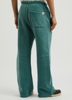 Cherry Los Angeles Logo-appliqué Cotton Sweatpants Green
