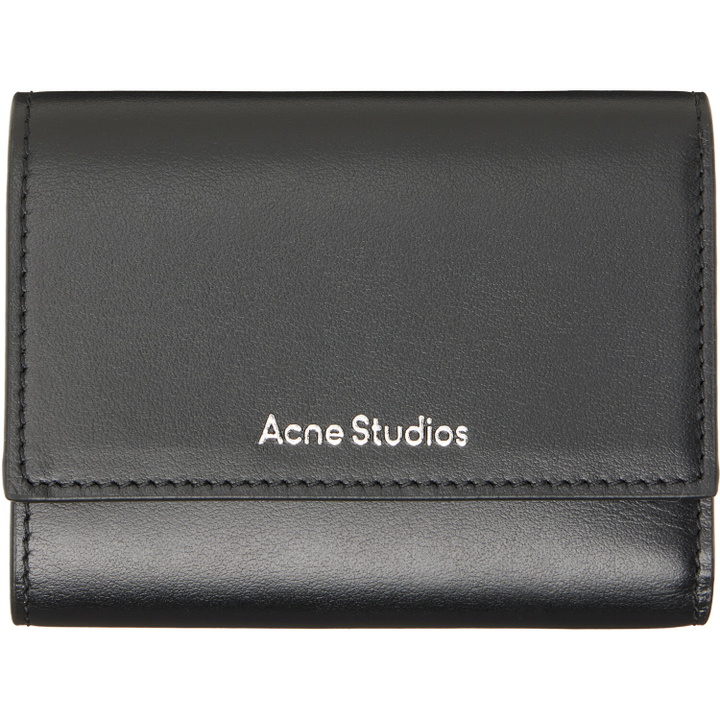 Photo: Acne Studios Black Trifold Leather Wallet