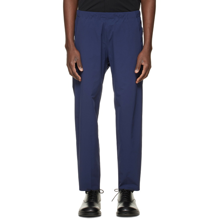 Photo: Veilance Blue Secant Comp Track Trousers