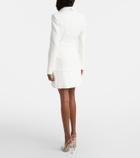 Rebecca Vallance Bridal Atlas pleated blazer dress