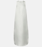 Loulou de Saison Paloma silk satin maxi dress
