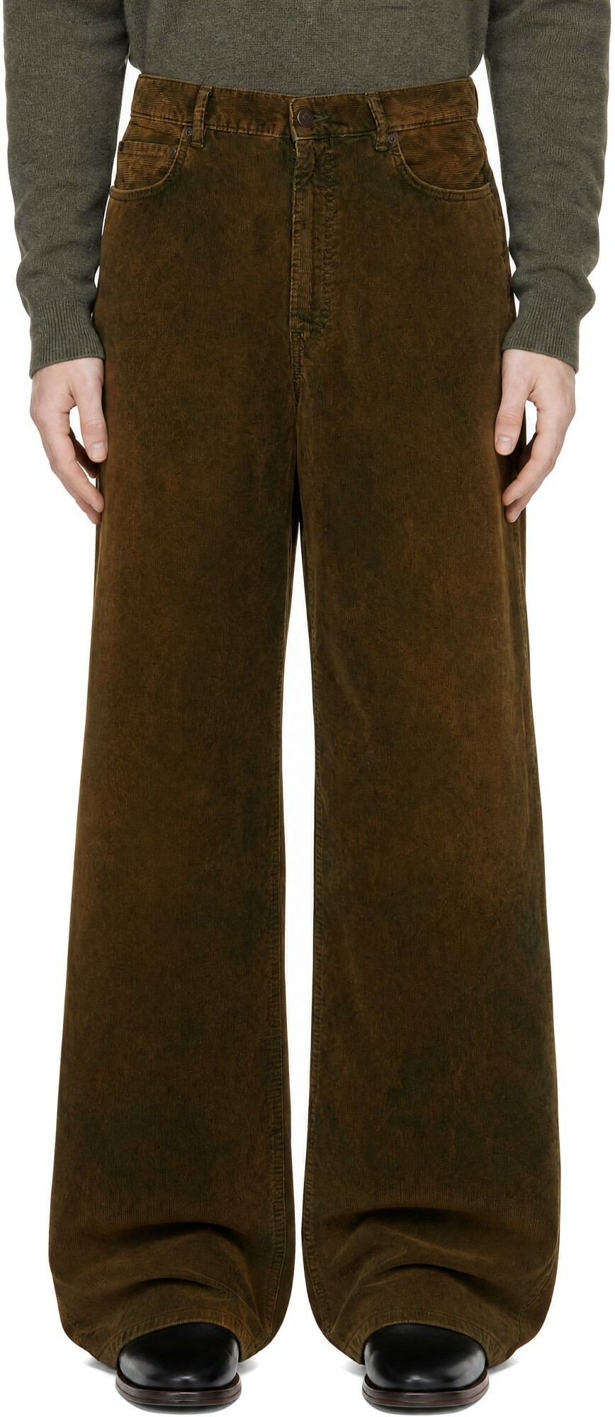 Acne Studios Khaki Corduroy Trousers