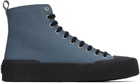 Jil Sander Blue High-Top Sneakers