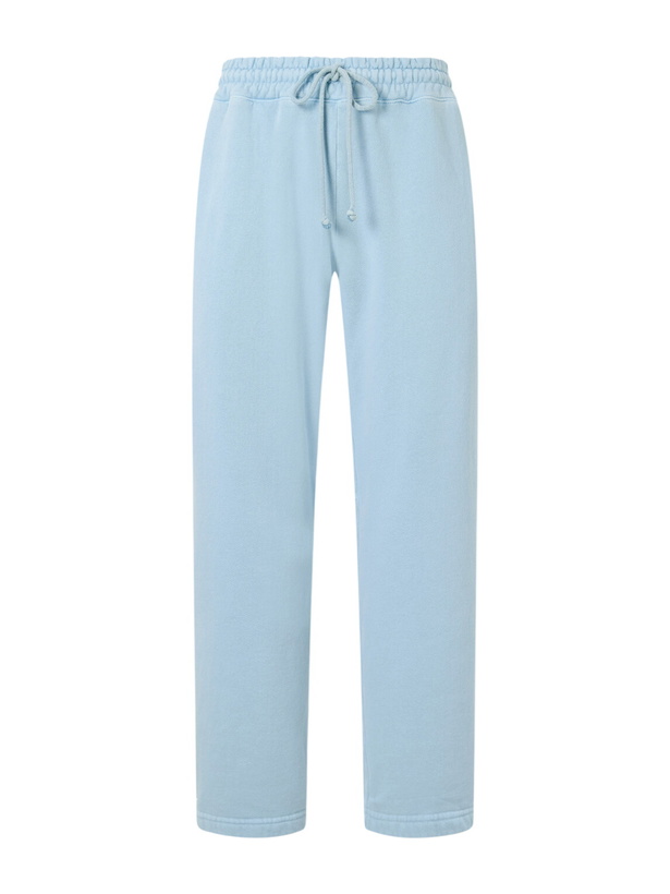 Photo: Cherry Los Angeles - Cotton-Fleece Drawstring Sweatpants - Blue