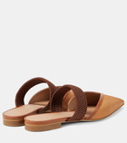 Malone Souliers Manu woven raffia mules