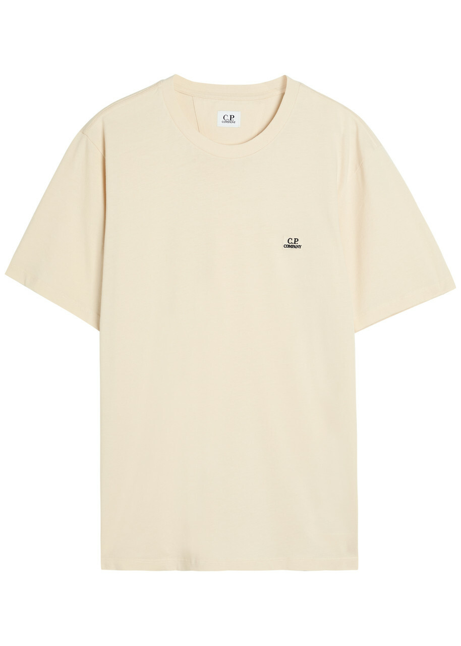 C.P. Company Logo-appliquéd Cotton T-shirt Beige C.P. Company