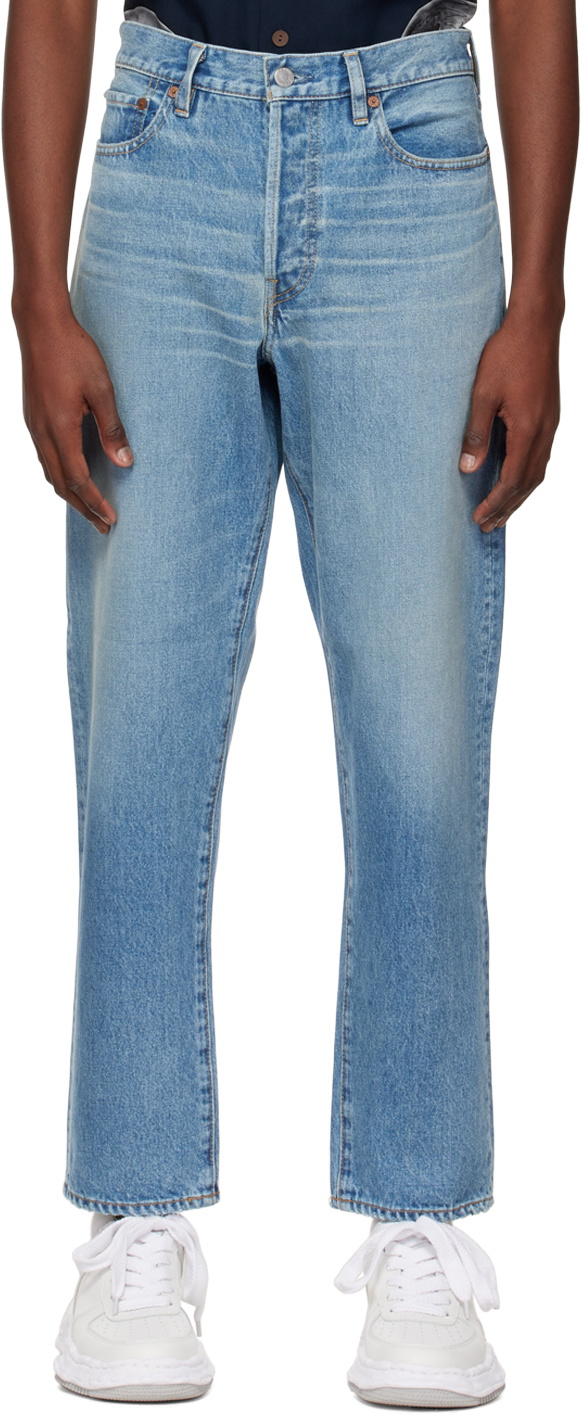 WACKO MARIA Blue Faded Jeans