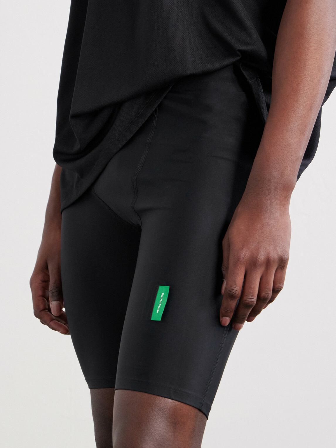 DISTRICT VISION - Maurten Slim-Fit 9'' Recycled Stretch Running Shorts - Black