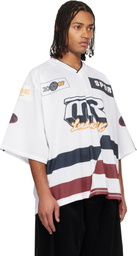 Martine Rose White Oversized Hockey T-shirt