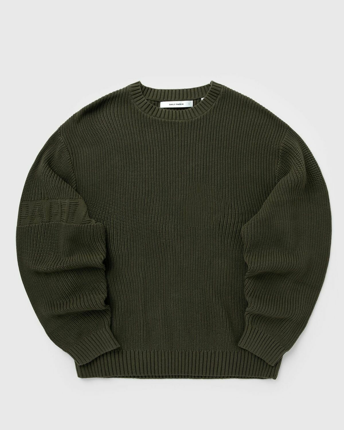 Daily Paper Band knit sweater Green Mens Pullover