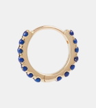 Maria Tash Eternity 14kt gold single hoop earring with lapis