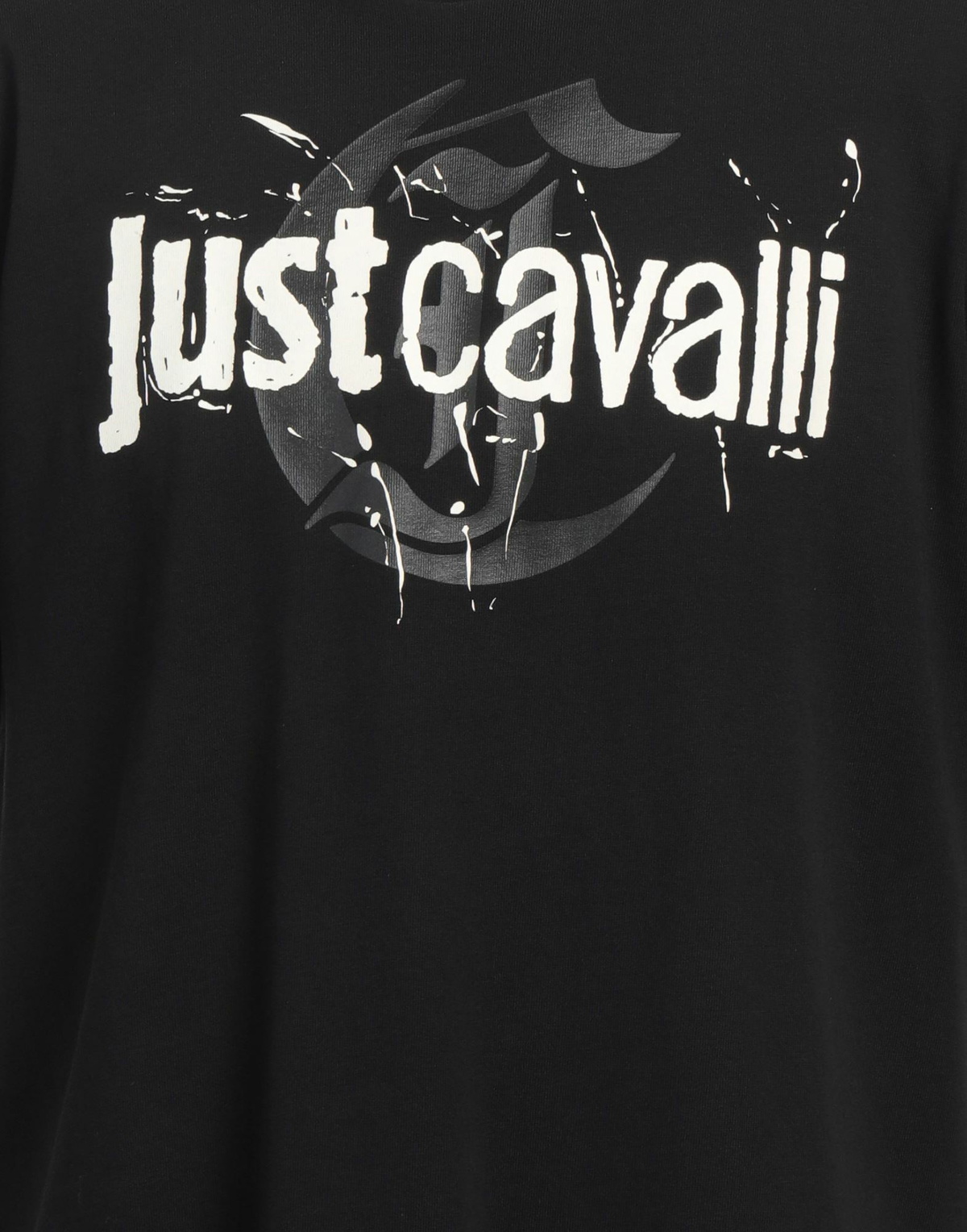 Just Cavalli Mens T-shirt in Black