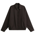 Kaptain Sunshine Men's Wool Poplin Zip Blouson in Espresso