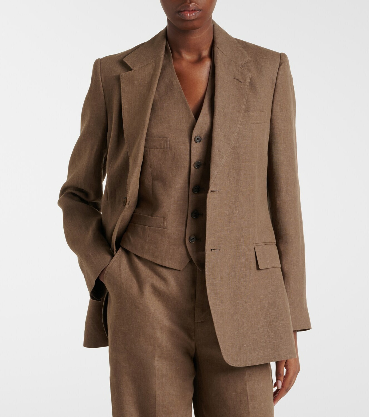 Ralph Lauren Collection Marcy linen blazer