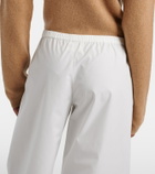 Khaite Roma cotton poplin wide-leg pants