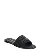 Miu Miu Logo Slipper