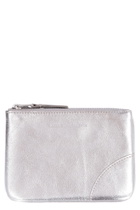 Comme des Garçons Wallet Logo Detail Flat Leather Pouch