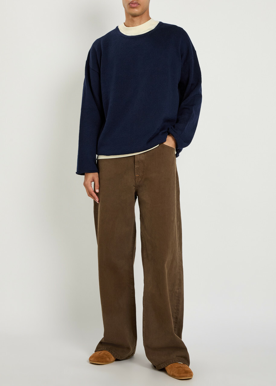 The Elder Statesman Hunter Wide-leg Jeans Brown