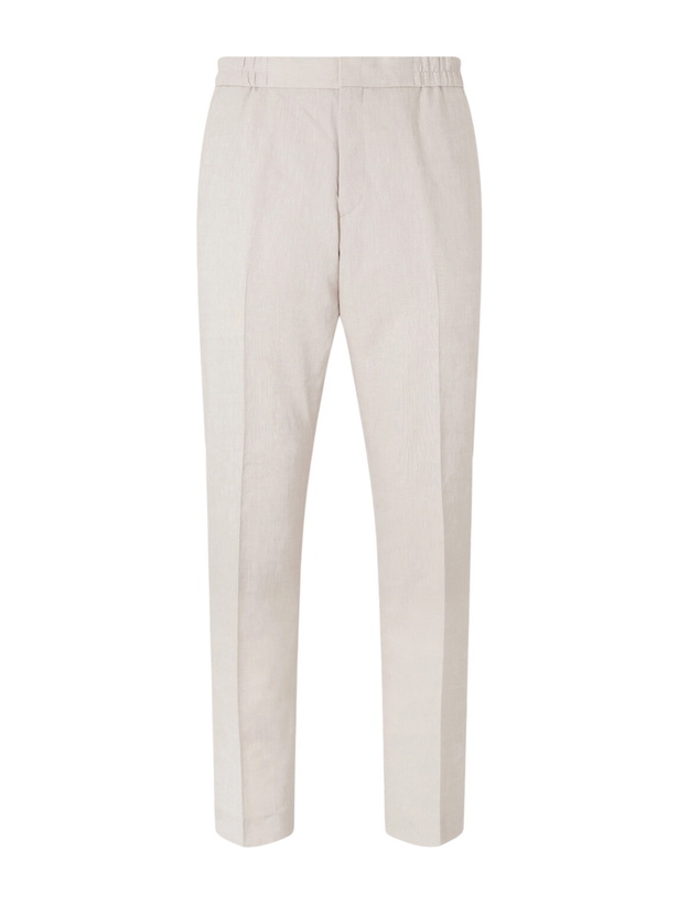 Photo: Paul Smith - Straight-Leg Linen and Wool-Blend Trousers - Neutrals
