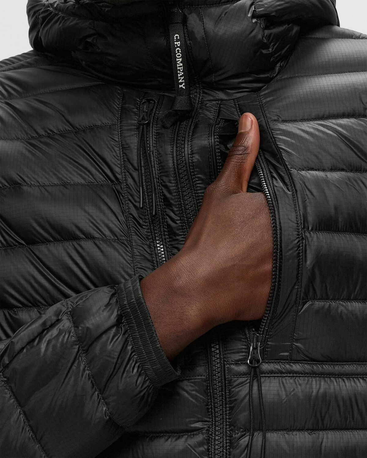 C.P. Company D.D. Shell Goggle Down Jacket Black Down & Puffer