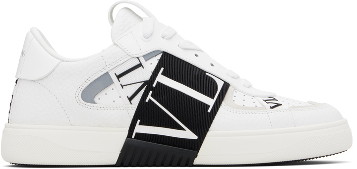 Photo: Valentino Garavani White Low-Top Calfskin VL7N Sneakers