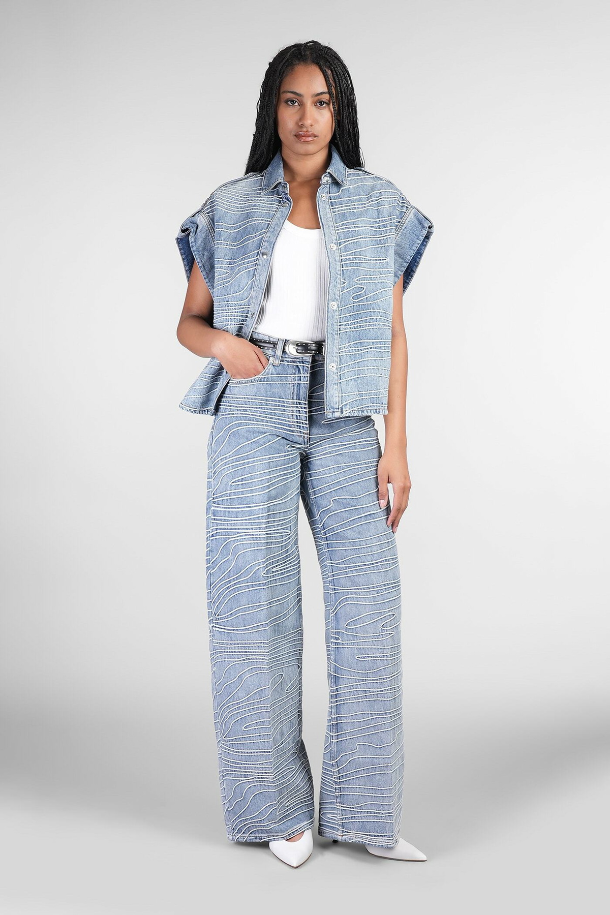 【送料&関税込】IRO Volcy Jeans In Blue Cotton IRO Volcy Jeans In Blue Cotton Iro