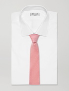 Paul Smith - 8cm Polka-Dot Two-Tone Silk and Linen-Blend Tie