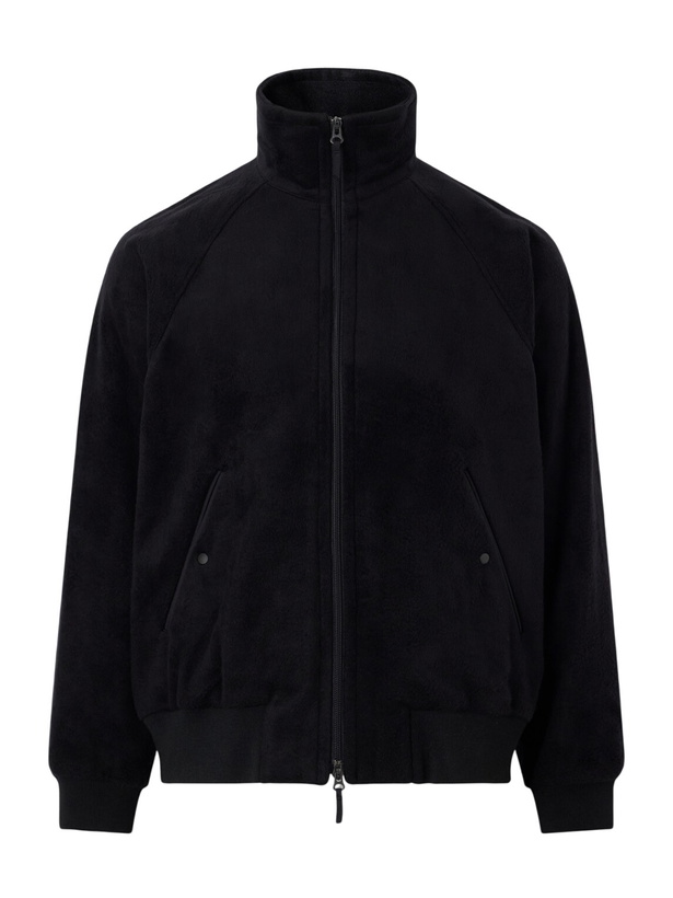 Photo: ATON - Silk And Wool-Blend Fleece Jacket - Black