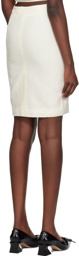 SHUSHU/TONG White Appliqué Skirt