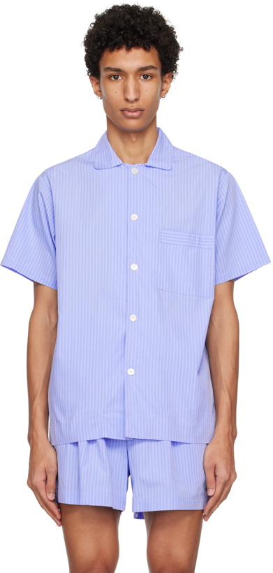 Photo: Tekla Blue Oversized Pyjama Shirt