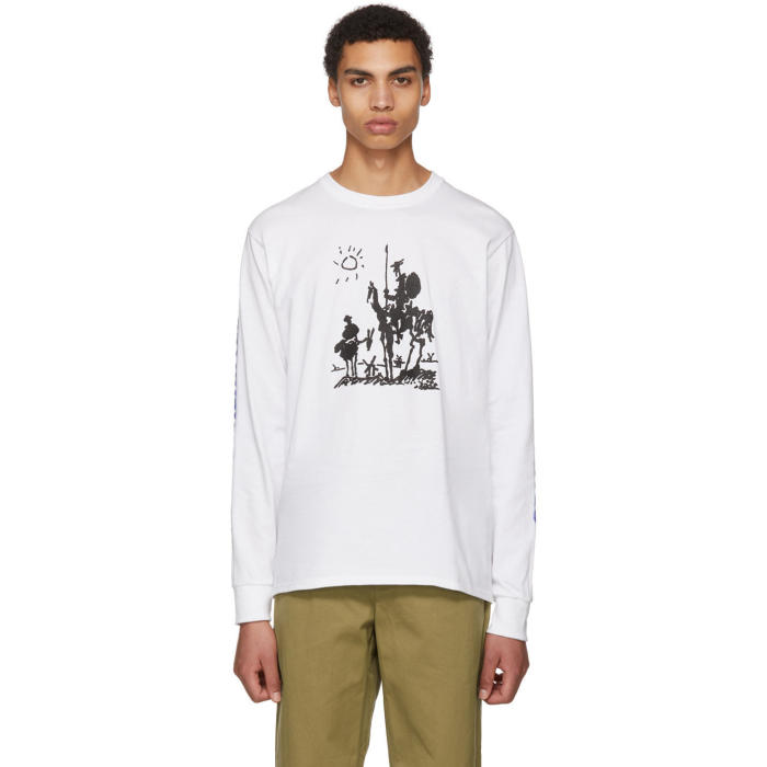 Noah NYC White Long Sleeve Love Vigilantes T-Shirt Noah NYC