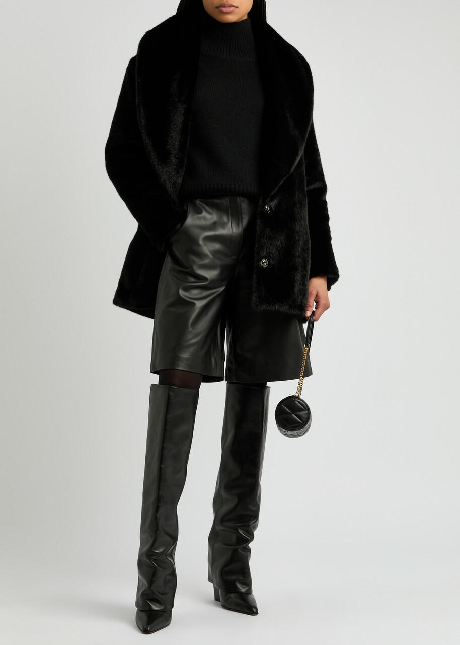 Aexae Faux fur Coat Black