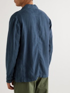 Portuguese Flannel - Labura Linen-Canvas Overshirt - Blue