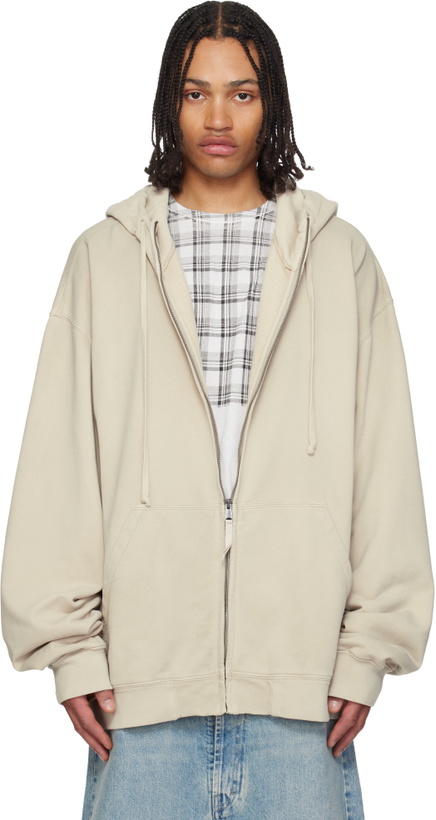 Photo: Maison Margiela Beige Zip Hoodie