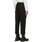 Jil Sander Black Wool Flannel Cropped Trousers